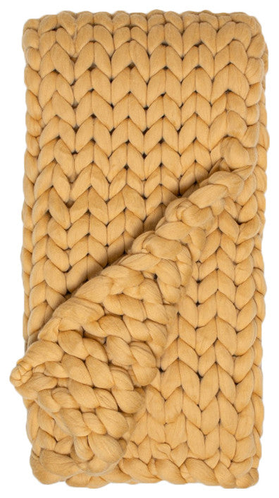 Ava Chunky Throw, Maize