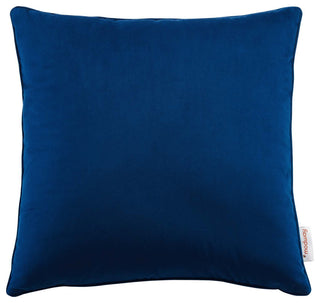 Enhance 18" Performance Velvet Throw Pillow EEI-4697-NAV