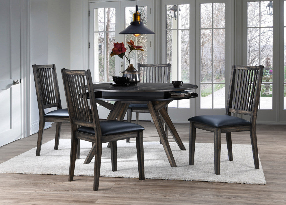 Lennox Round Dining Table, Dark Tobacco