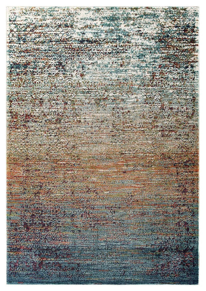 Tribute Jacinda Rustic Distressed Vintage Lattice 5x8 Area Rug, Multicolored
