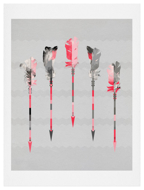 Deny Designs Iveta Abolina Coral Feathers Art Print