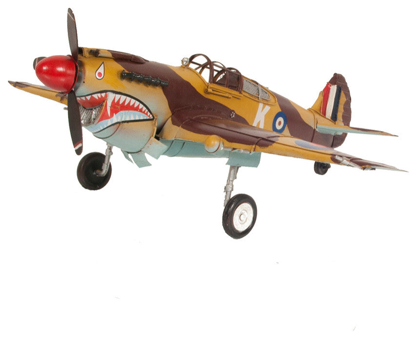 1941 Curtiss Hawk 81A Metal Handmade Scaled Model Metal scale model Airplane