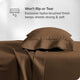 Bare Home Twin XL 1800 Microfiber Sheet Set, Cocoa