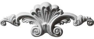 8 5/8"W x 3 1/8"H x 7/8"P Scroll Center Onlay