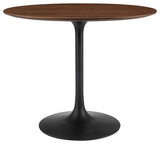 Black Walnut Lippa 36" Round Walnut Dining Table