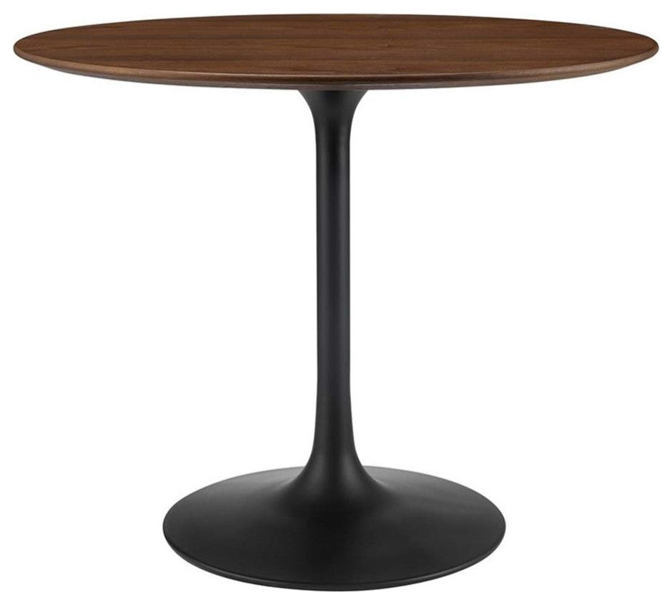 Black Walnut Lippa 36" Round Walnut Dining Table