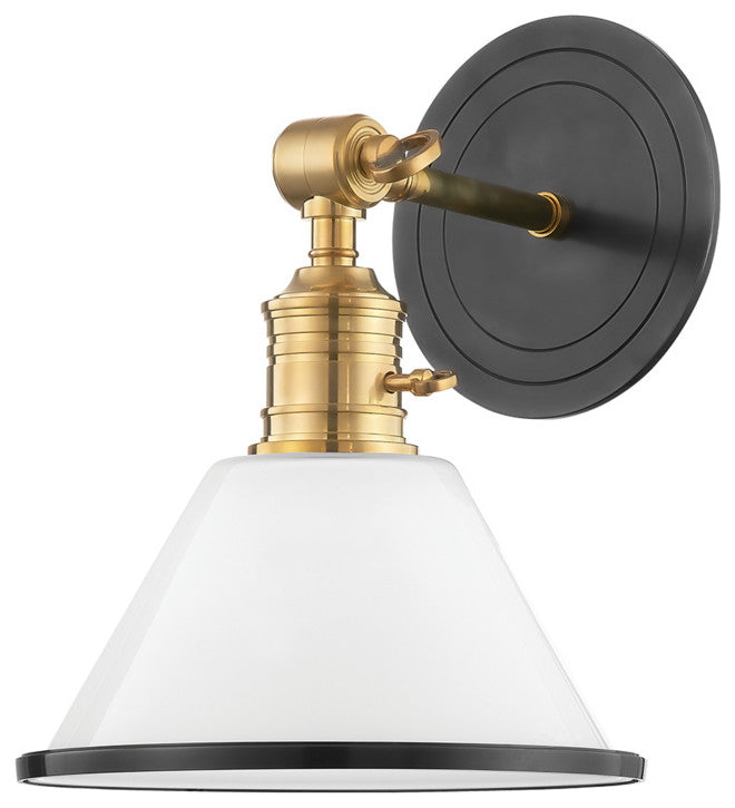 Hudson Valley Garden City One Light Wall Sconce 8331-AOB