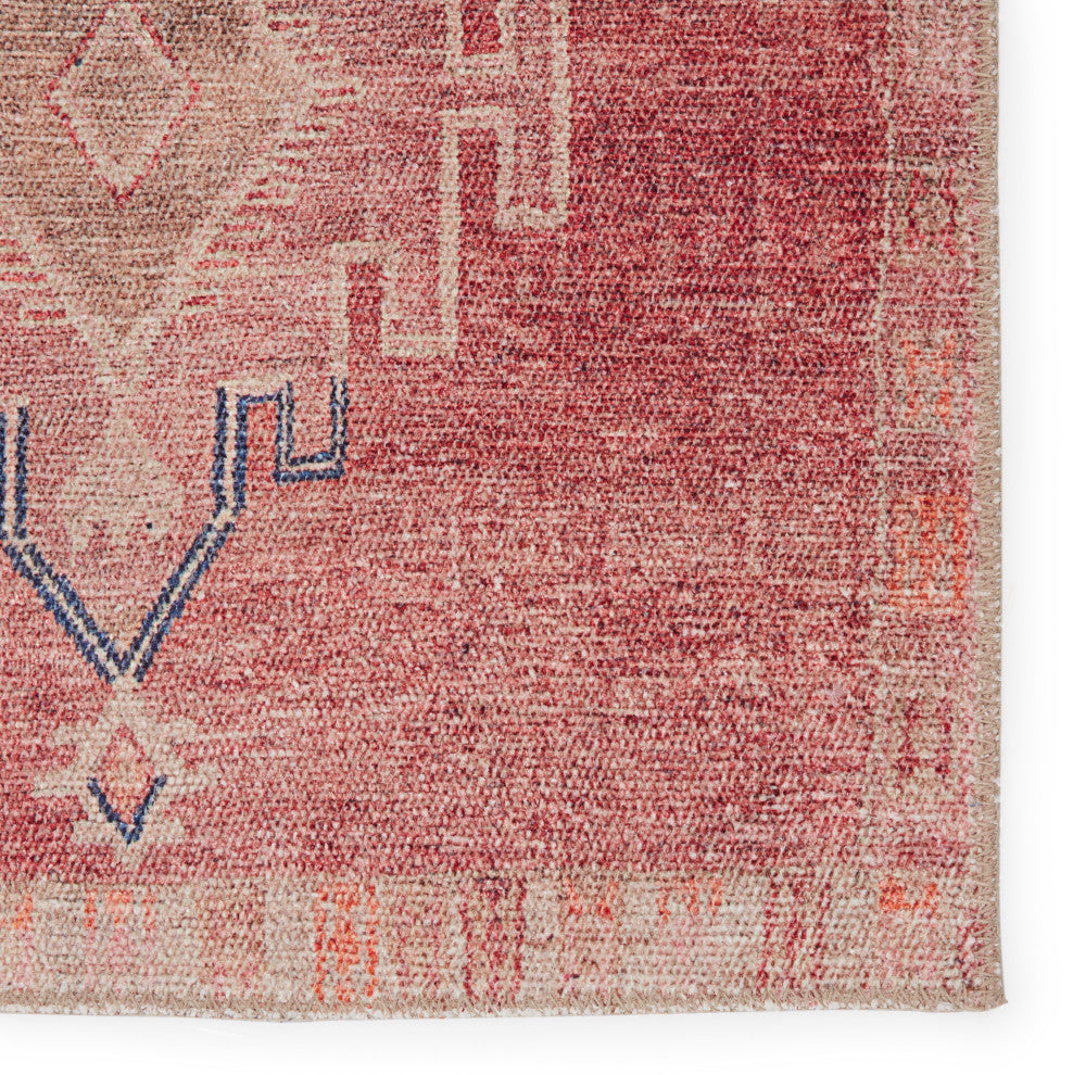 Vibe by Jaipur Living Evadne Medallion Pink/Blue Rug, 2'6"x12'