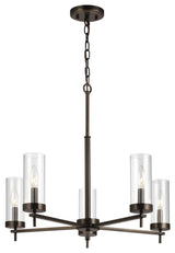 Zire 5-Light Chandelier, Brushed Oil Rubbed Bronze