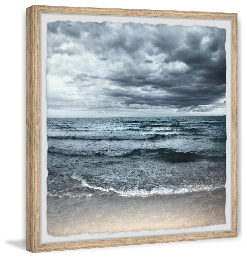 "Overcast Skies" Framed Painting Print, 12x12