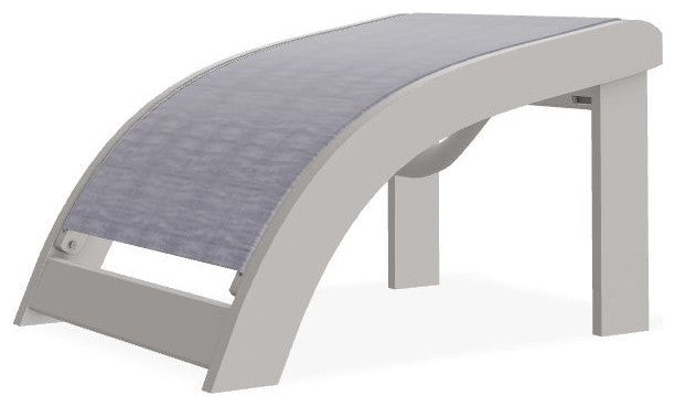 Adirondack Sling Outdoor Ottoman, Brooks/Warm Gray