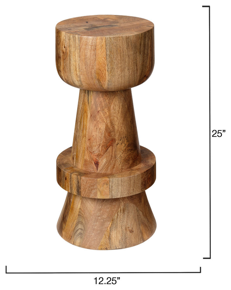 Rook Mango Wood Counter Stool