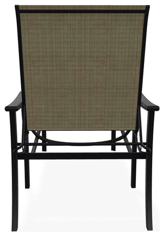 St. Catherine Sling 4-Position Outdoor Chaise Lounge, Elevation Stone/Black