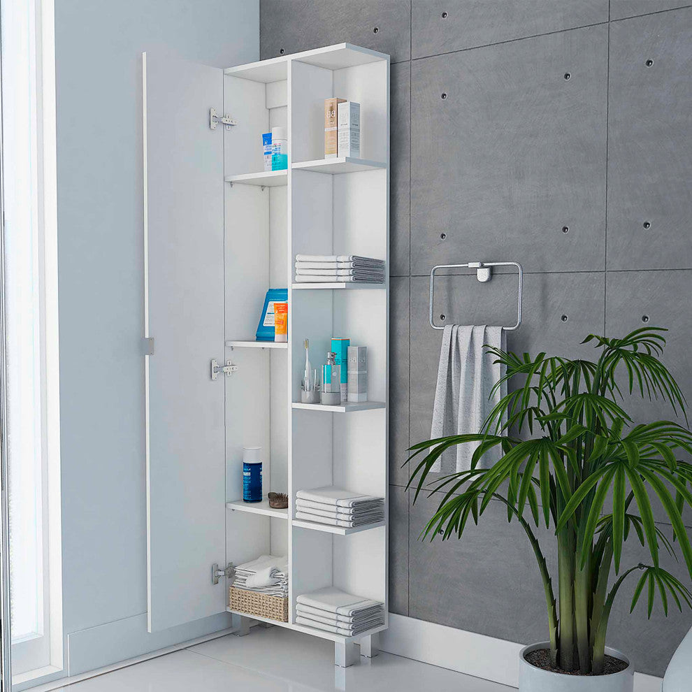 Los Angeles Corner Cabinet, White