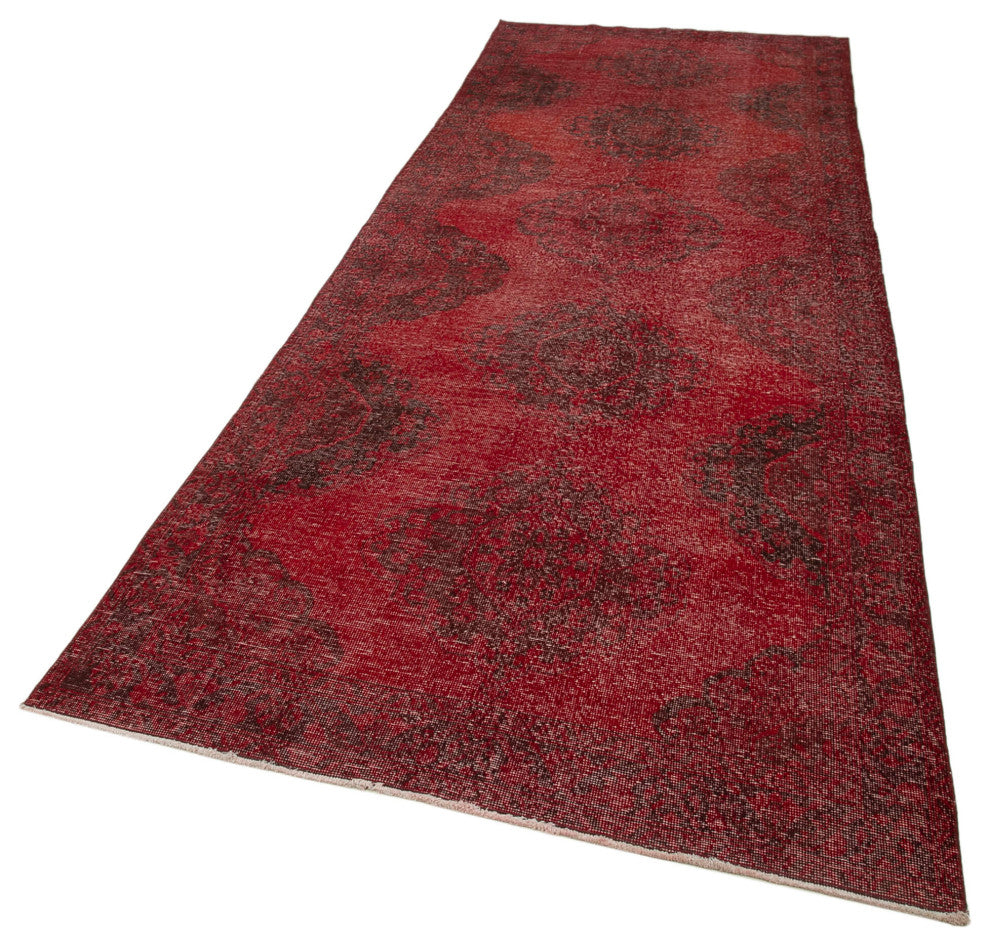 Rug N Carpet - Hand-knotted Anatolian 4' 7" x 13' 1" Rustic Runner Rug
