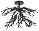 Piper 23" Flush Mount, Black