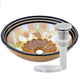Celebrazione Glass Vessel Sink and Drain, Brushed Nickel