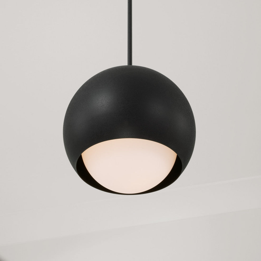 Capital Lighting 351611 Dolby 13"W Pendant - Black Iron