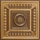 Antique Gold 3D Ceiling Panels, 2'x2', 40 Sq Ft, Pack of 10
