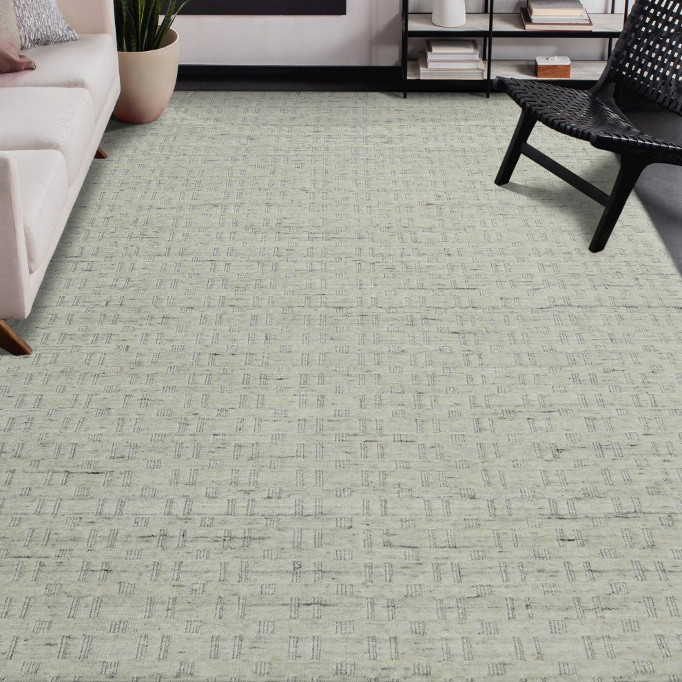 Houston Aliya Area Rug, White, 5' x 7'6", Geometric