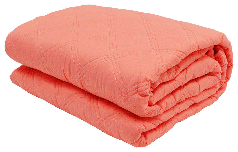 Charleston Down Alternative Bed Spread Set, Coral, Twin