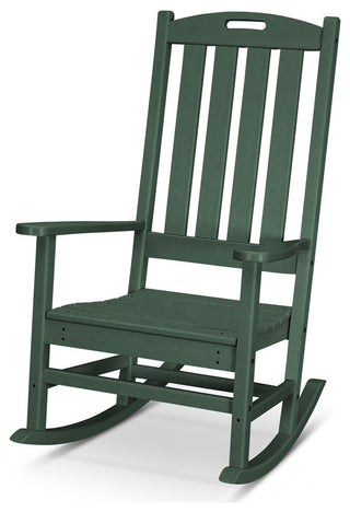 Polywood Nautical Porch Rocking Chair, Green