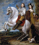 Gonzales Coques Equestrian Portrait of a Couple Gallery Wrapped Canvas Print