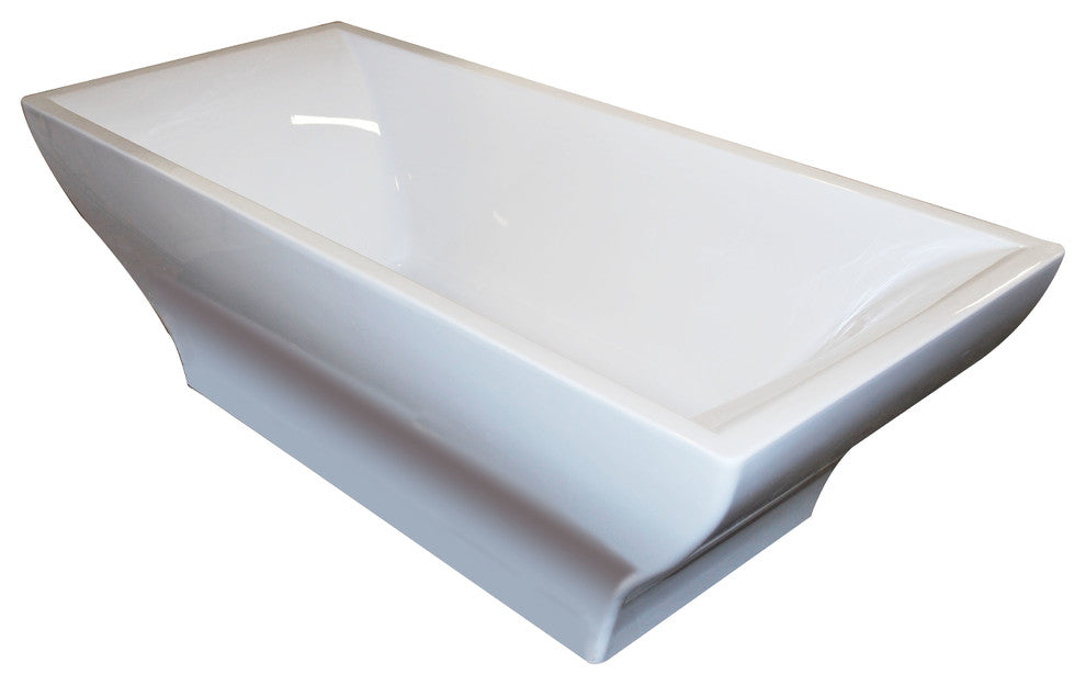 Latour 32 x 71 Freestanding One Piece Soaker Tub with Center Drain