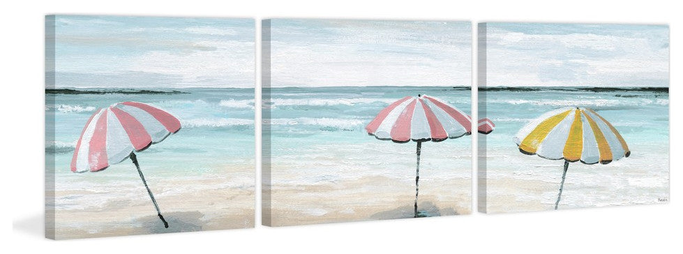 Candy-Colored Tents Triptych, 144"x48"