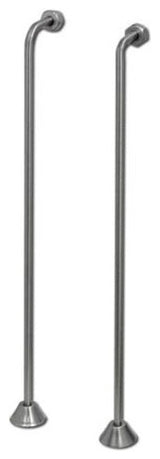 Single Offset Supply For Clawfoot Or Elegant Tubs, Brushed Nickel