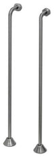 Single Offset Supply For Clawfoot Or Elegant Tubs, Brushed Nickel