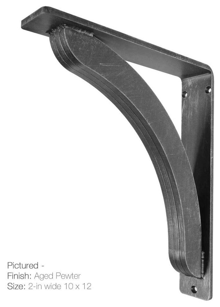 Stout Iron Corbel 2", Black, 10"x12"