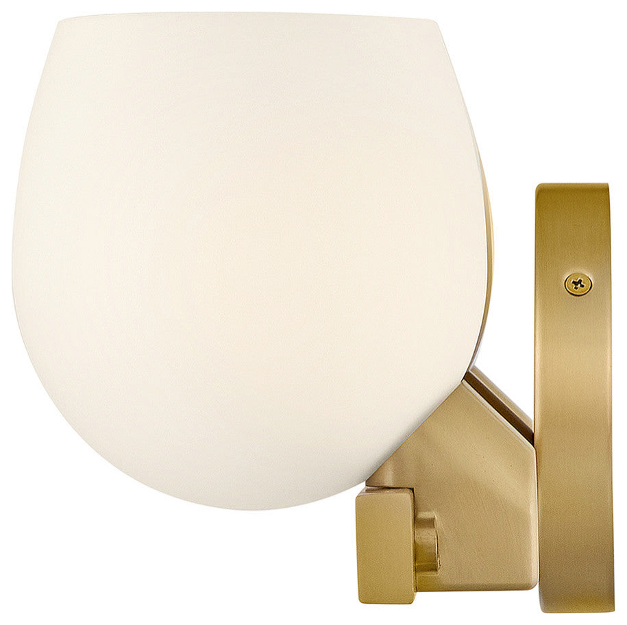 Hinkley Mae Medium Three Light Vanity, Lacquered Brass