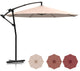 10' Outdoor Patio Cantilever Offset Umbrella With Cross Base