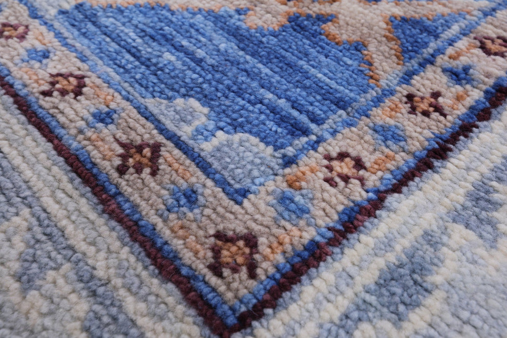 6' 11" X 13' 10" Turkish Oushak Handmade Wool Rug - Q13649