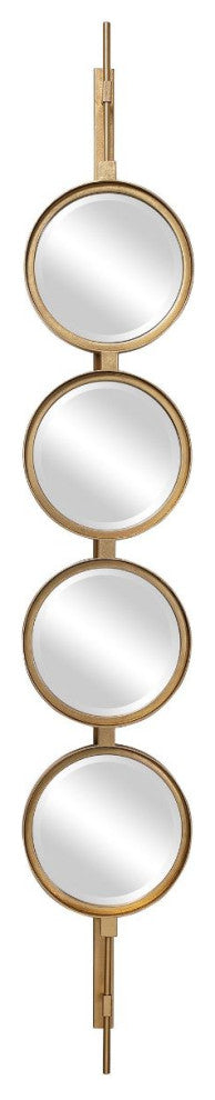 Uttermost Button Gold Mirror
