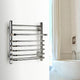 Maui Towel Warmer, Polished, Hardwired, 7 Bars