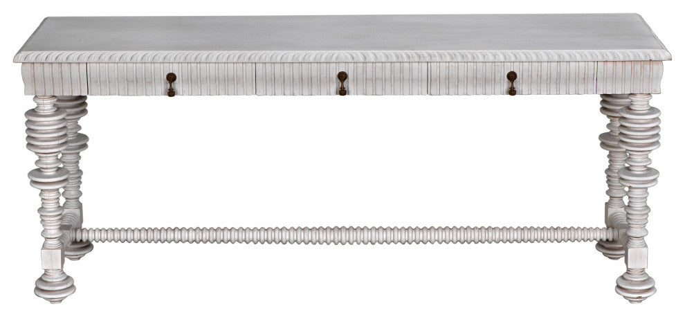 Noir Furniture Cavalier Sideboard, White Wash GCON333WH