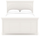Neopolitan White Complete 4/6 Full Shutter Panel Bed