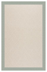 Zoe-White Wicker Machine Tufted Rectangle Rug, Marine Blue, 8'x8'