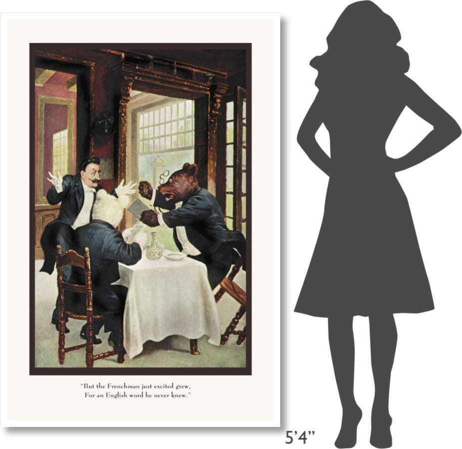 "Teddy Roosevelt's Bears: The Frenchman" Paper Print by R.K. Culver, 42"x62"