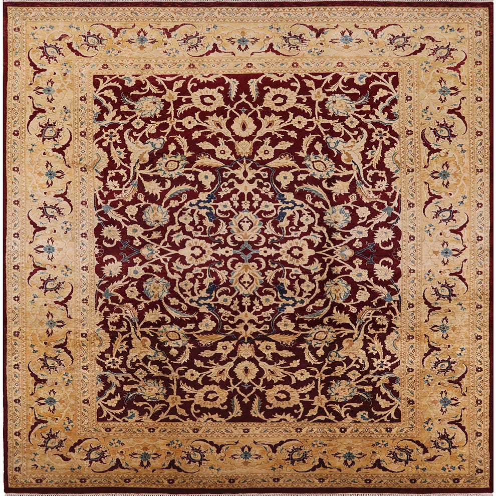 Ahgly Company Indoor Square Mid-Century Modern Area Rugs, 8' Square