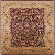Ahgly Company Indoor Square Mid-Century Modern Area Rugs, 8' Square