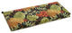 40"x19" Outdoor Spun Polyester Loveseat Cushion, Tropique Raven