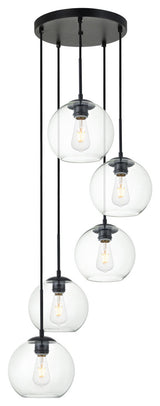 Living District LD2226BK 5-Light Pendant