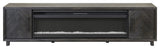96" Fireplace Console Entertainment, Gray