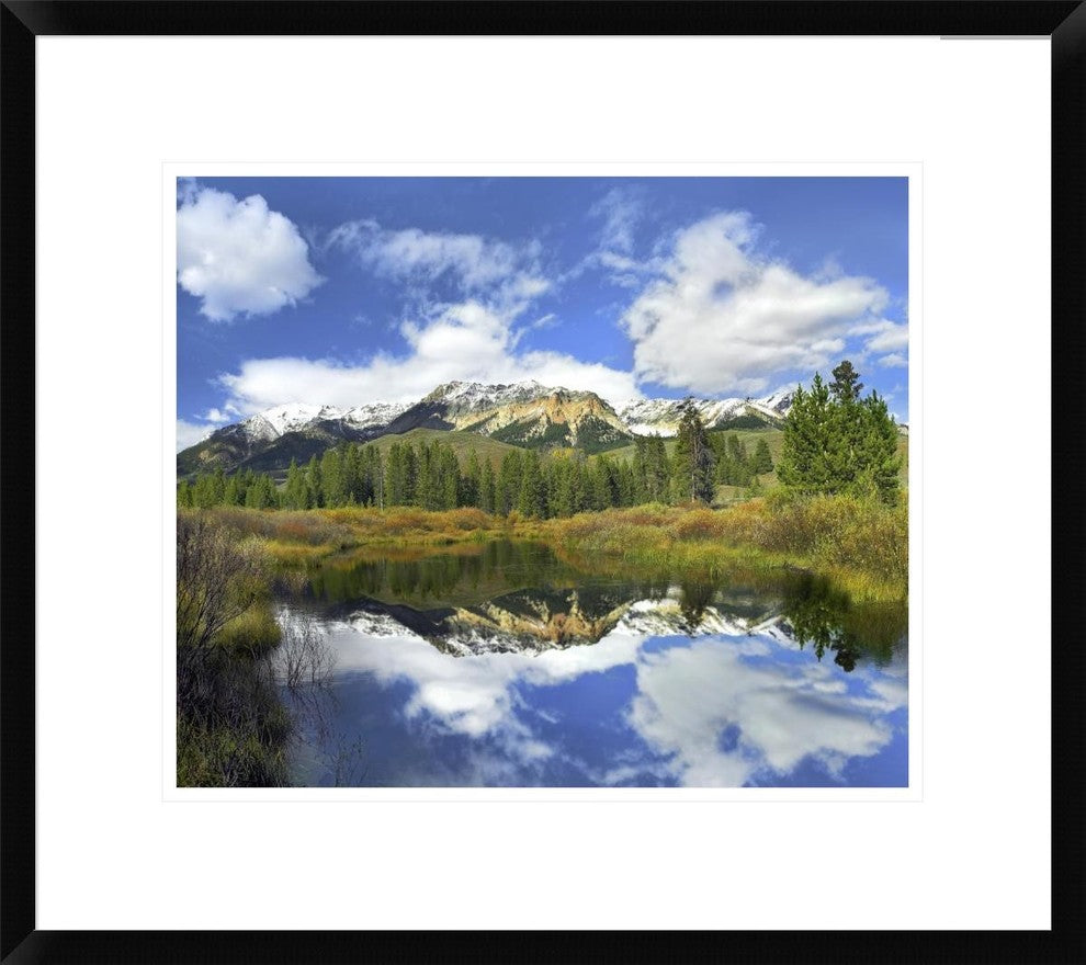 "Easely Peak reflected in Big Wood River, Idaho"  by Tim Fitzharris, 24x21"