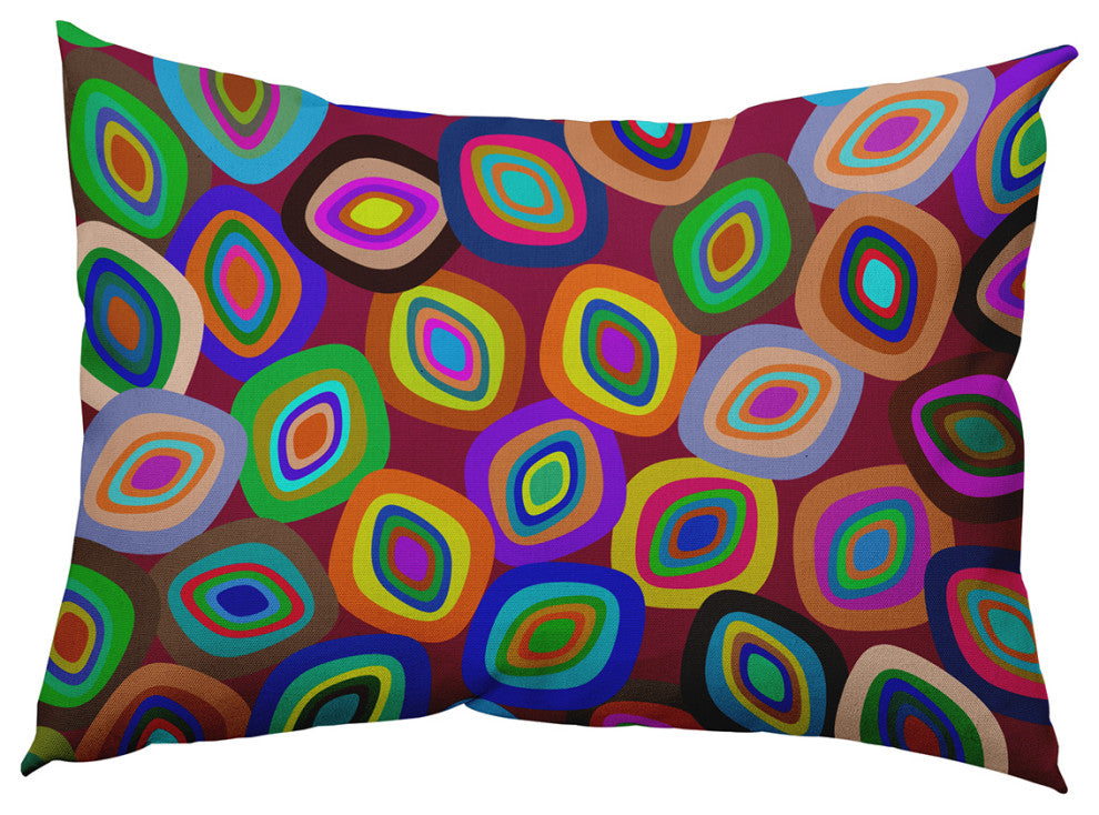 Modern Leaf Pile Accent Pillow