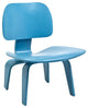 Modern Contemporary Living Room Wood Lounge Chair Light Blue