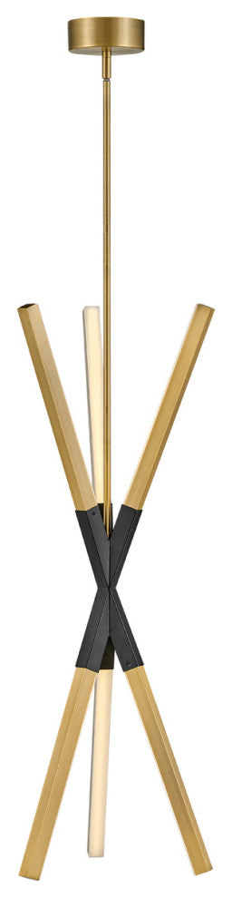 Fredrick Ramond Rae Medium Pendant, Lacquered Brass